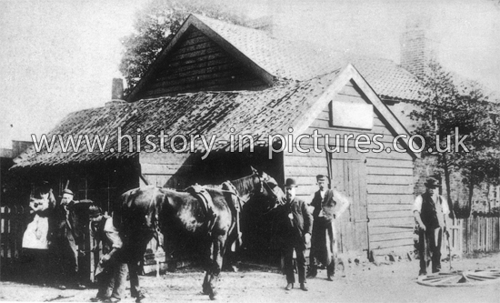 The Smithy which stood in Station Road, opposite the site of North Chingford Library, Chingford London. c.1885